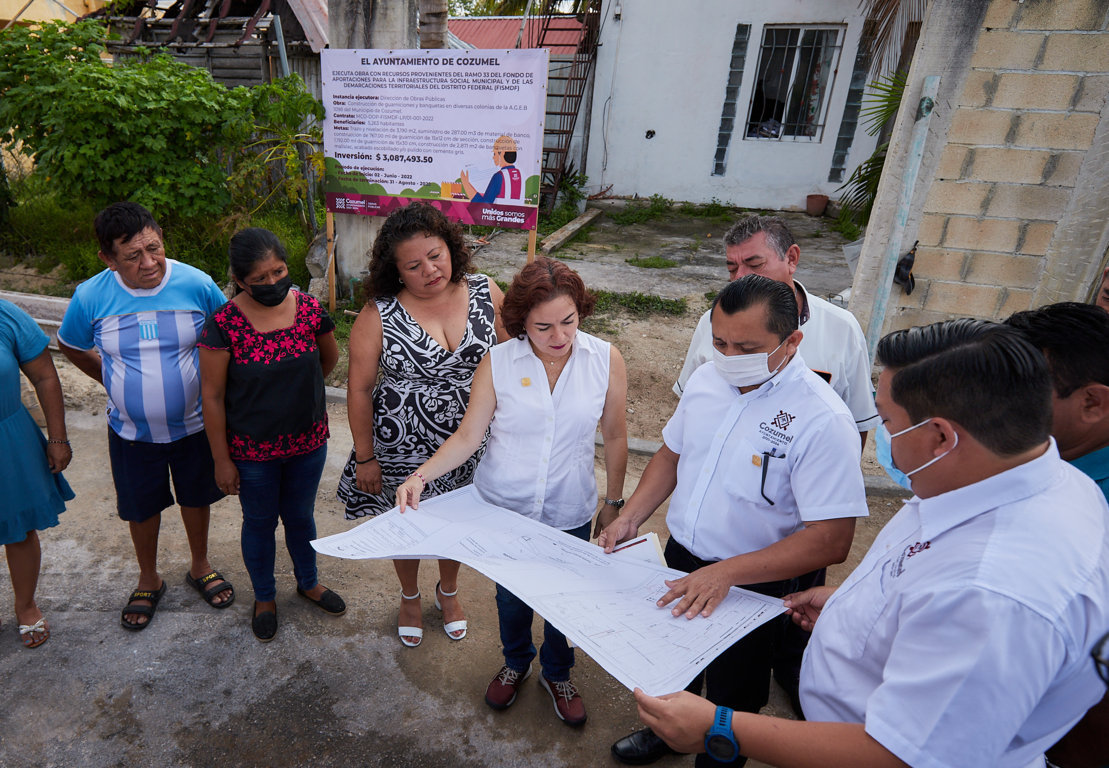 JUANITA ALONSO SUPERVISA AVANCE DE OBRAS EN LA QUE SE INVIERTEN MÁS DE 11  MILLONES DE PESOS - Ayuntamiento de Cozumel