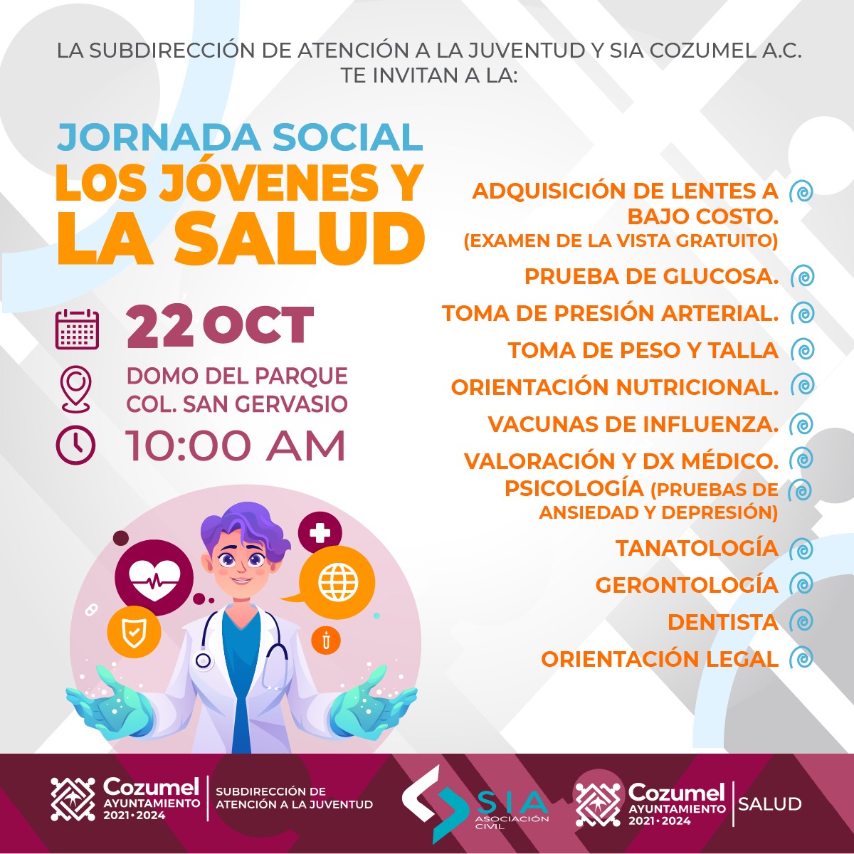 ANUNCIAN JORNADA SOCIAL “LOS JÓVENES Y LA SALUD - Ayuntamiento de Cozumel